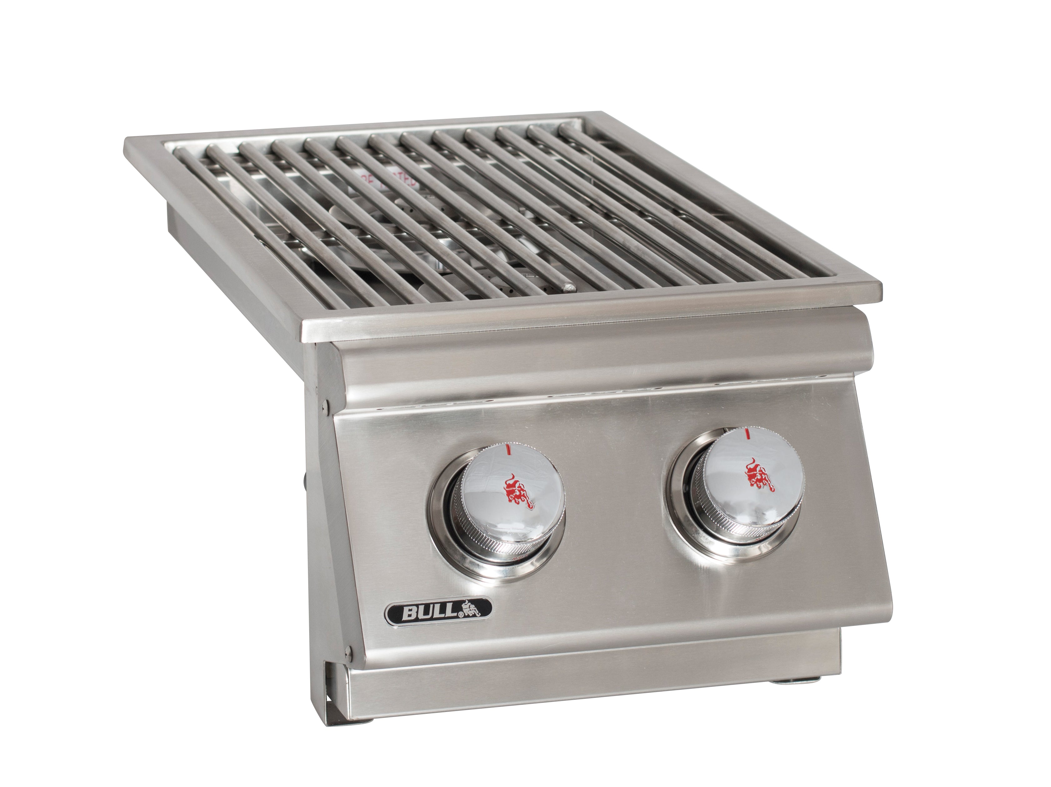 Bull Built-In Natural Gas and Propane Gas Double Side Burner W/ Stainless Steel Lid -300008/9