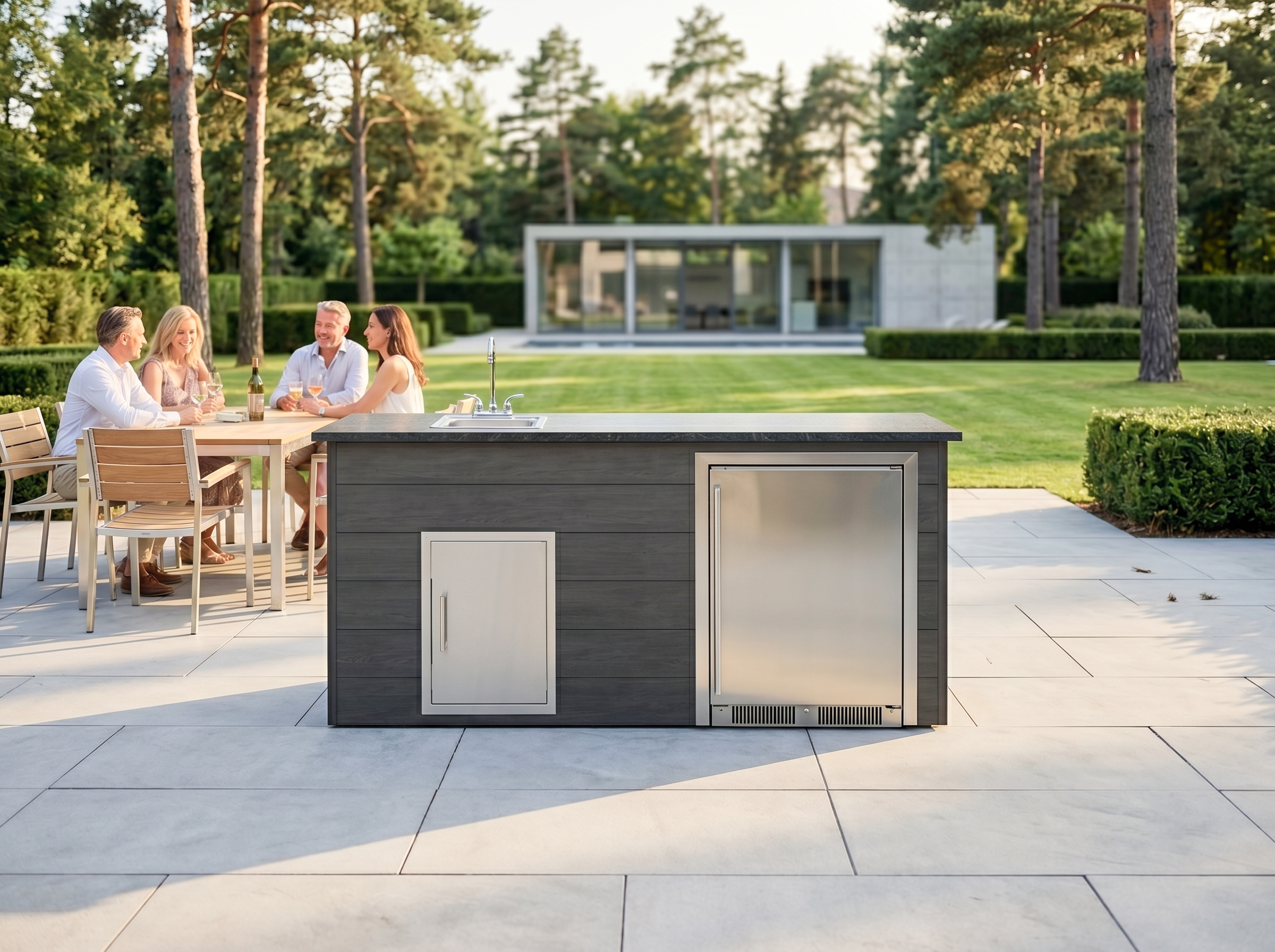 Blaze Quick Ship 72" Premium Finished Outdoor Kitchen PKG 11-BLZ-QSHIP11