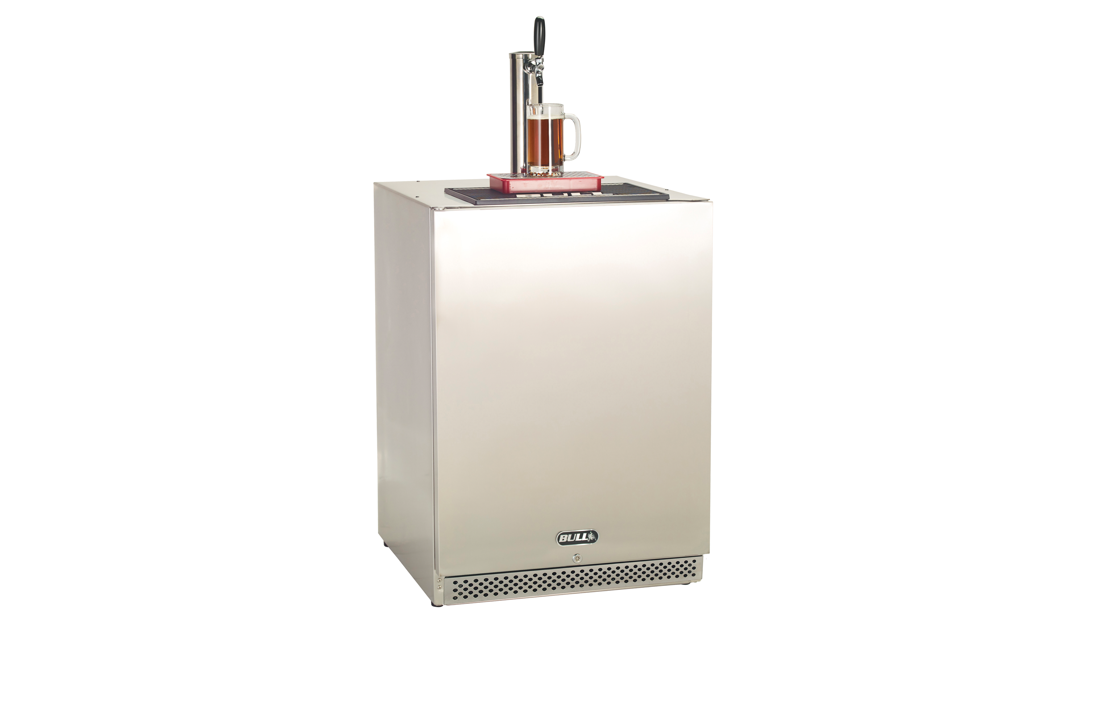 Bull 24-Inch 6.6 Cu. Ft. Left Hinge Outdoor Rated Single Tap Beer Dispenser / Kegerator-17900