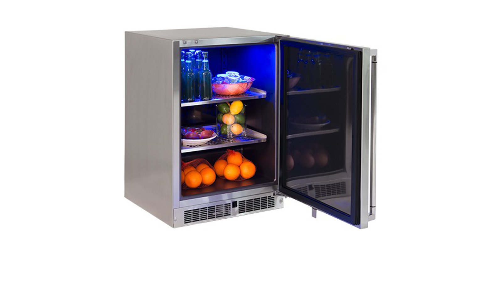 Lynx Professional 24-Inch  Stainless Steel 5.5 Cu. Ft. Compact Refrigerator - Left Or Right Hinge-LN24REF L/R