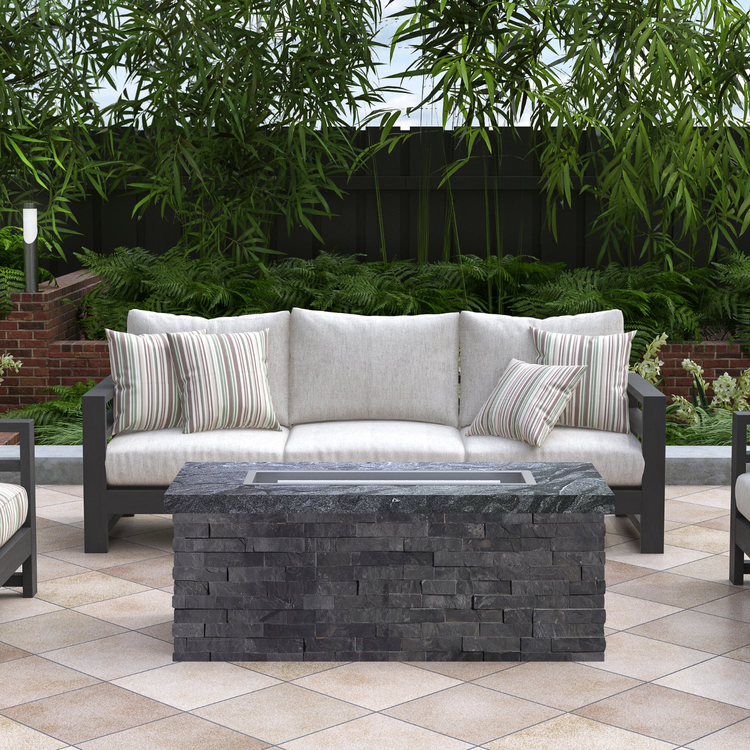 Luxury Low Chat Fire Table Fully Finished-BR-LCT