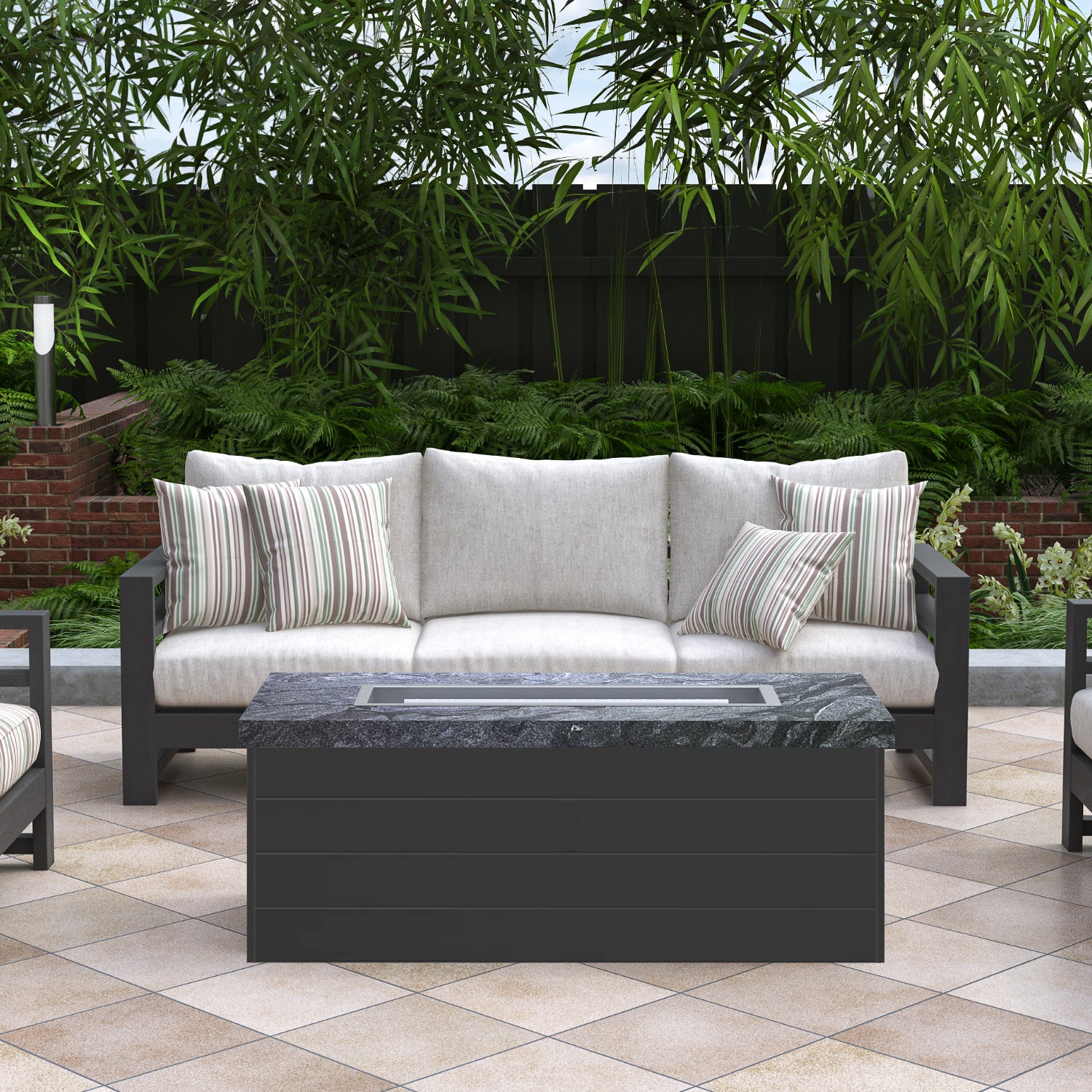 Luxury Low Chat Fire Table Fully Finished-BR-LCT