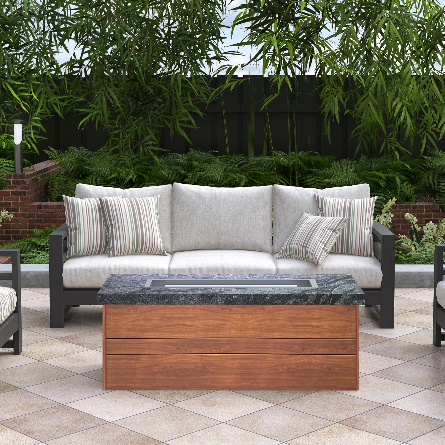 Luxury Low Chat Fire Table Fully Finished-BR-LCT