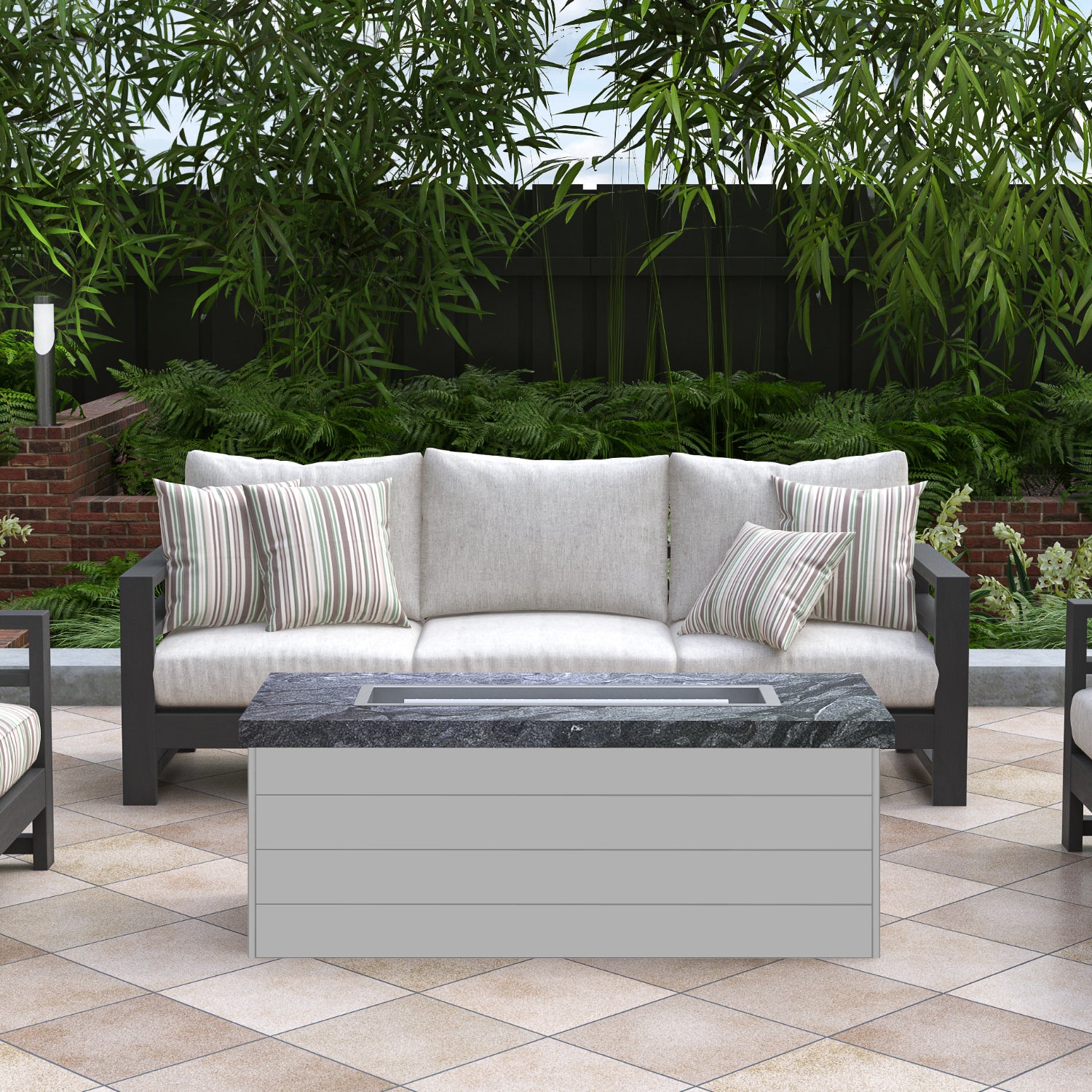 Luxury Low Chat Fire Table Fully Finished-BR-LCT