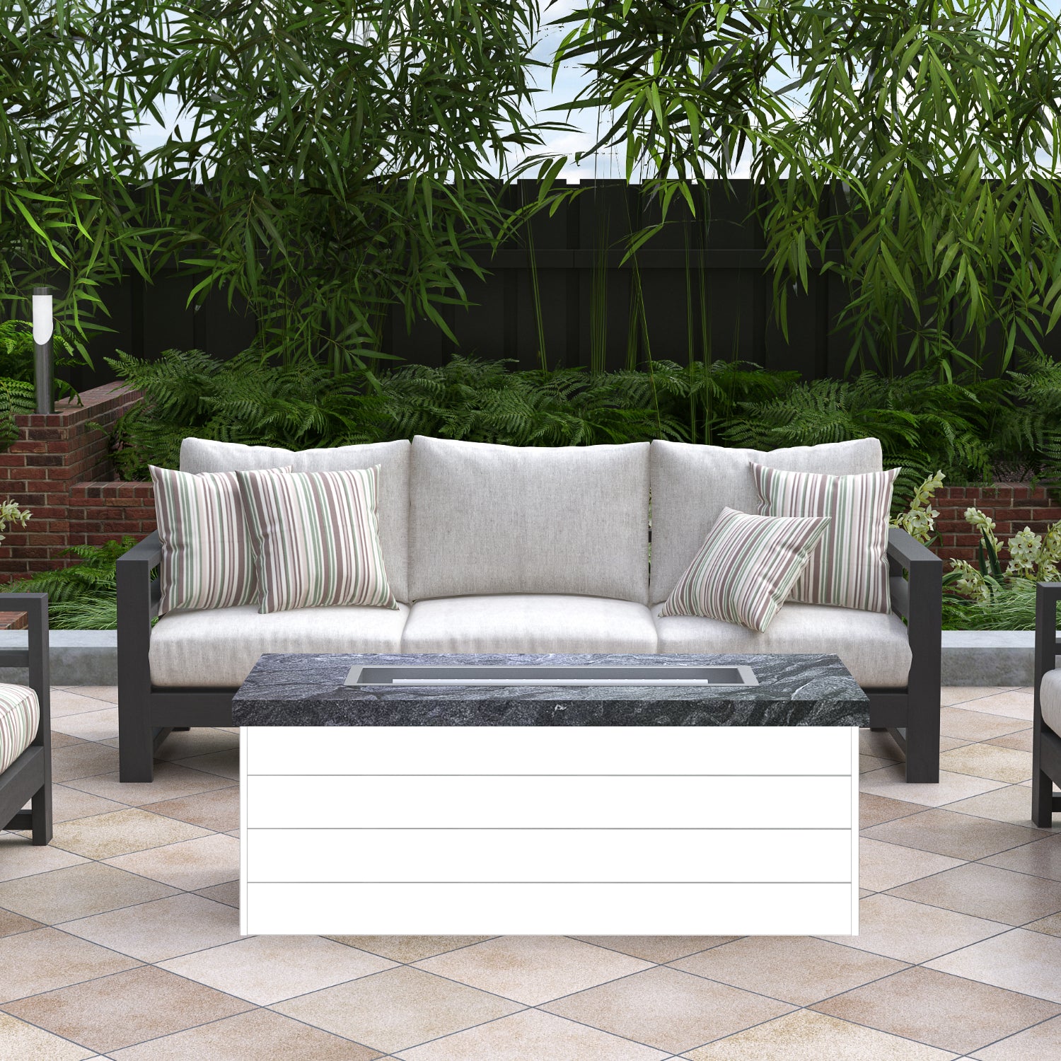 Luxury Low Chat Fire Table Fully Finished-BR-LCT
