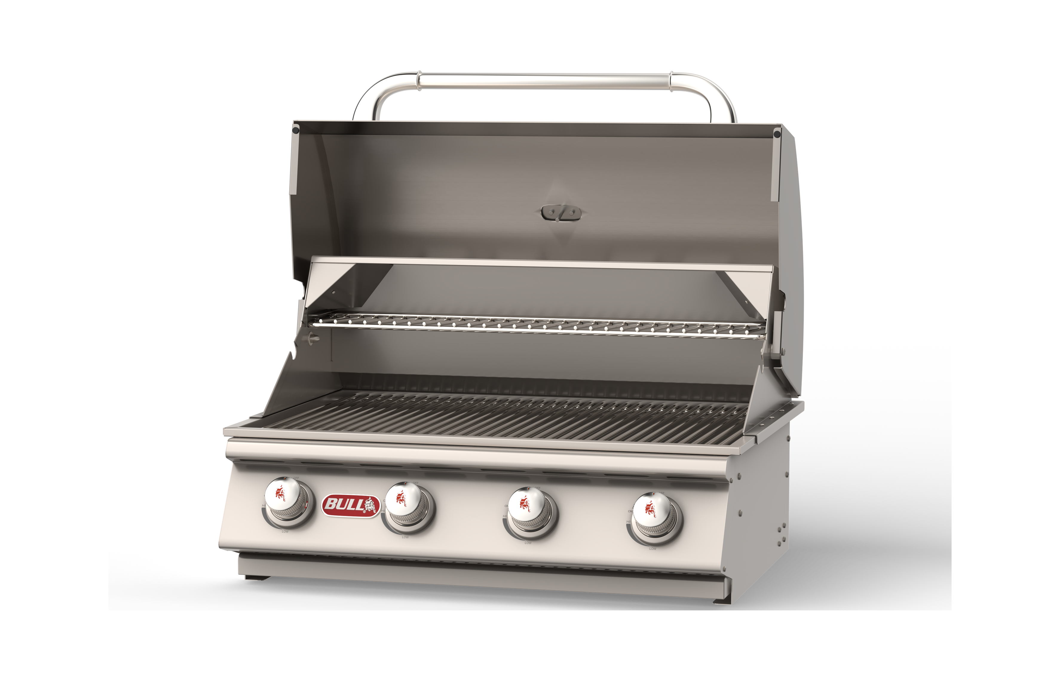 Bull Outlaw 30-Inch 4-Burner Built-In Natural Gas or Propane Gas Grill-26038/26039