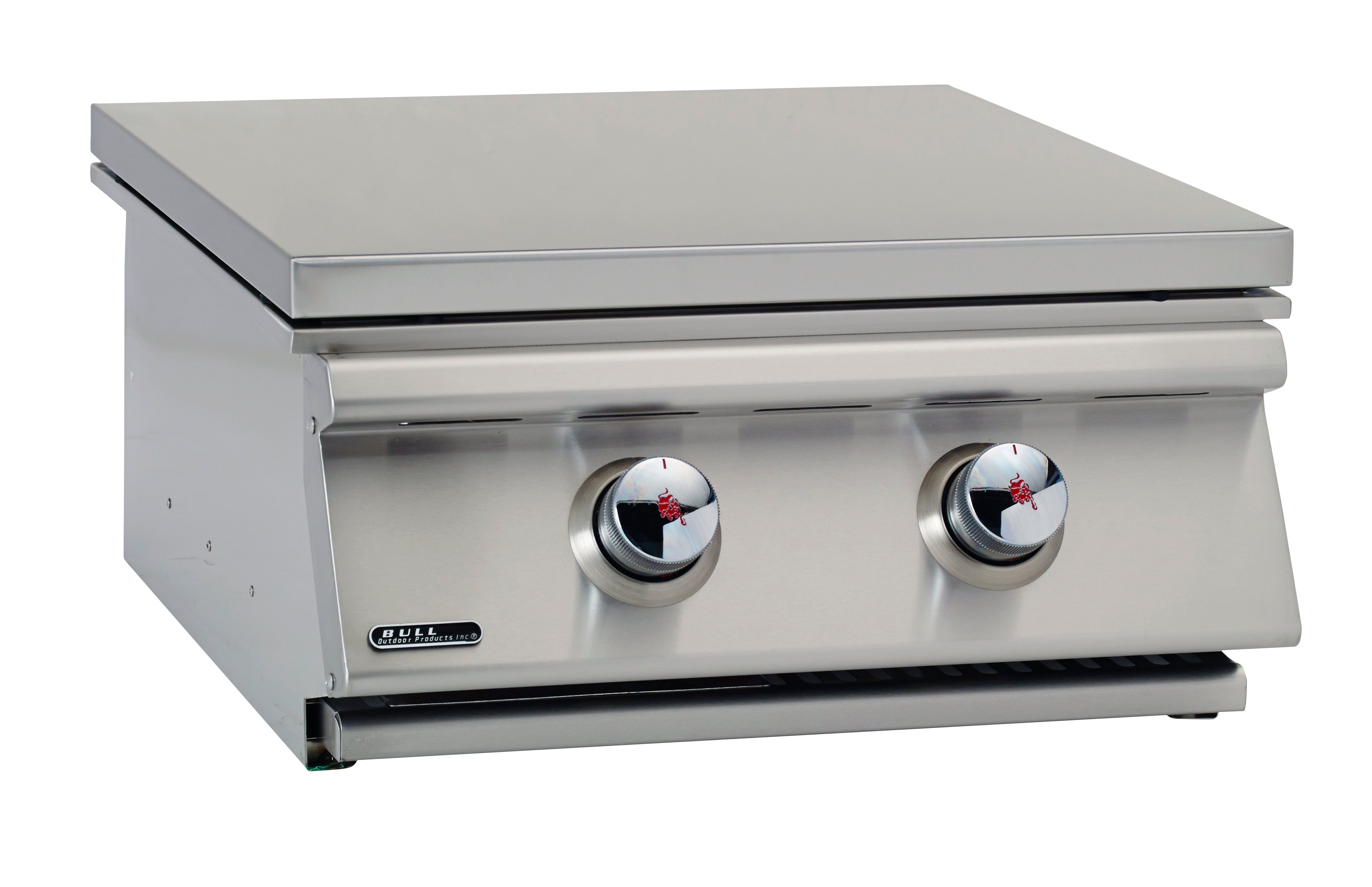 Bull Built-In Natural Gas and Propane Gas Stainless Steel Power Burner W/ Stainless Steel Lid-9600/1
