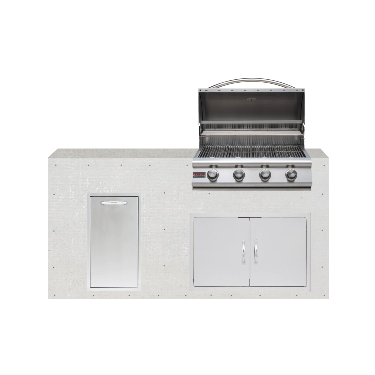 Blaze 72" Ready-To-Finish Quick Ship Outdoor Kitchen PKG11-BLZ-RTFQS11
