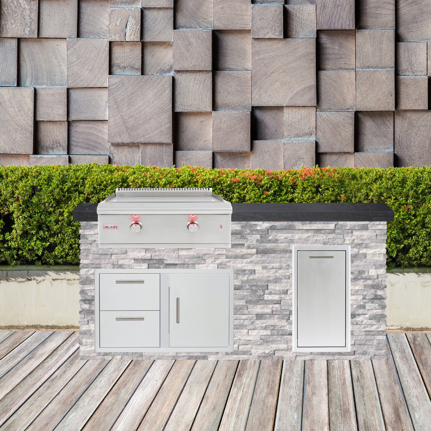 Blaze 72" Ready-To-Finish Quick Ship Outdoor Kitchen PKG7-BLZ-RTFQS7
