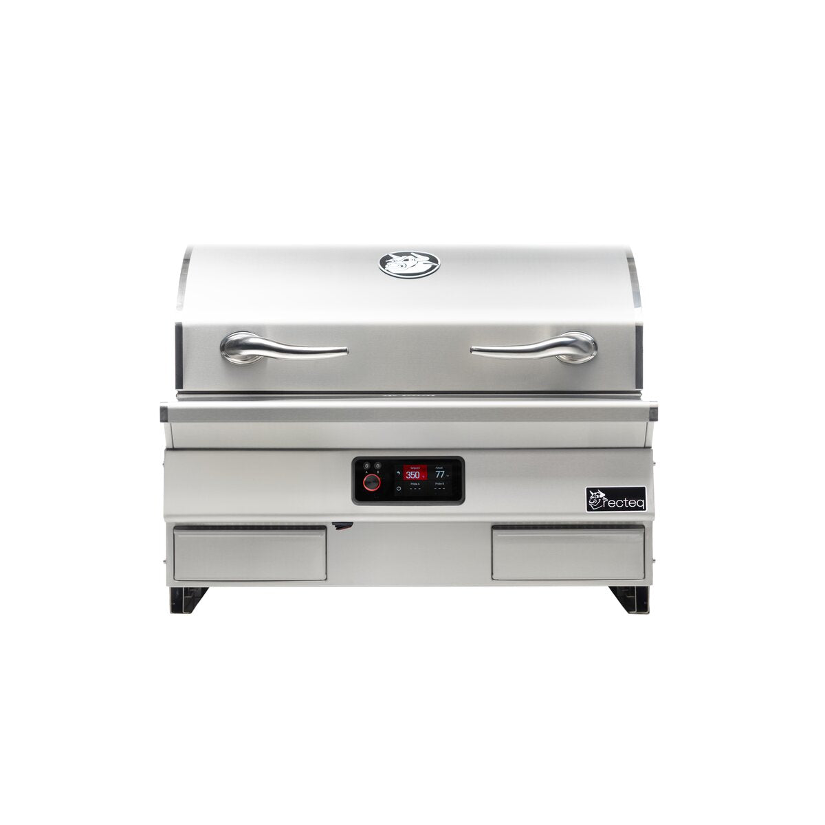 recteq E-Series Built In 1300 pellet grill with the lid closed