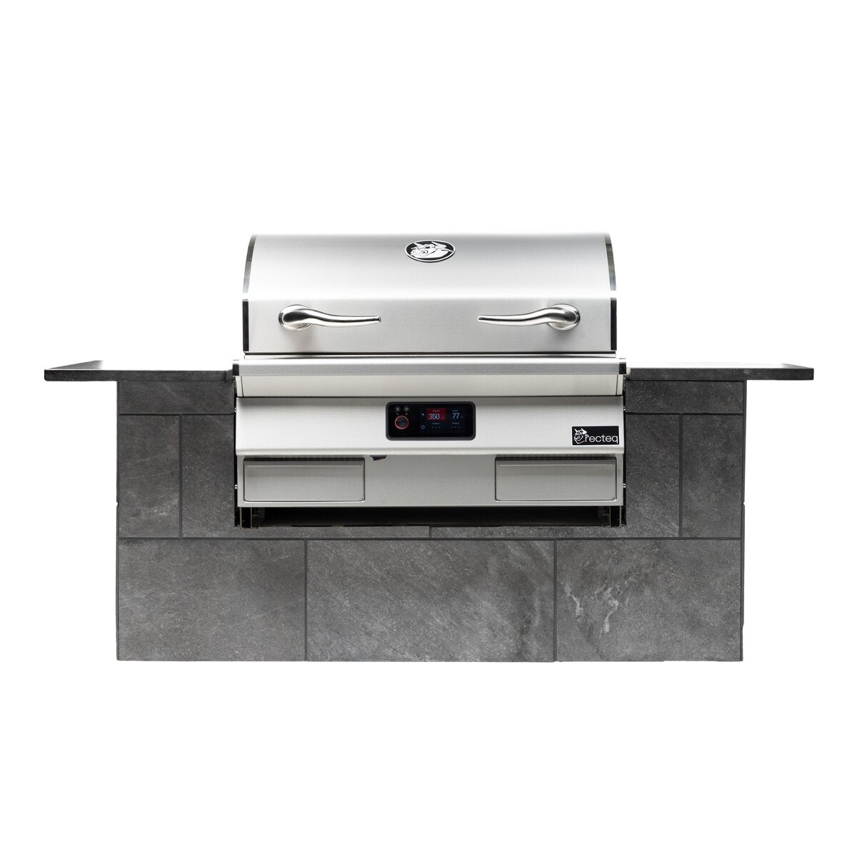 recteq E-Series Built In 1300 installed in an outdoor kitchen counter