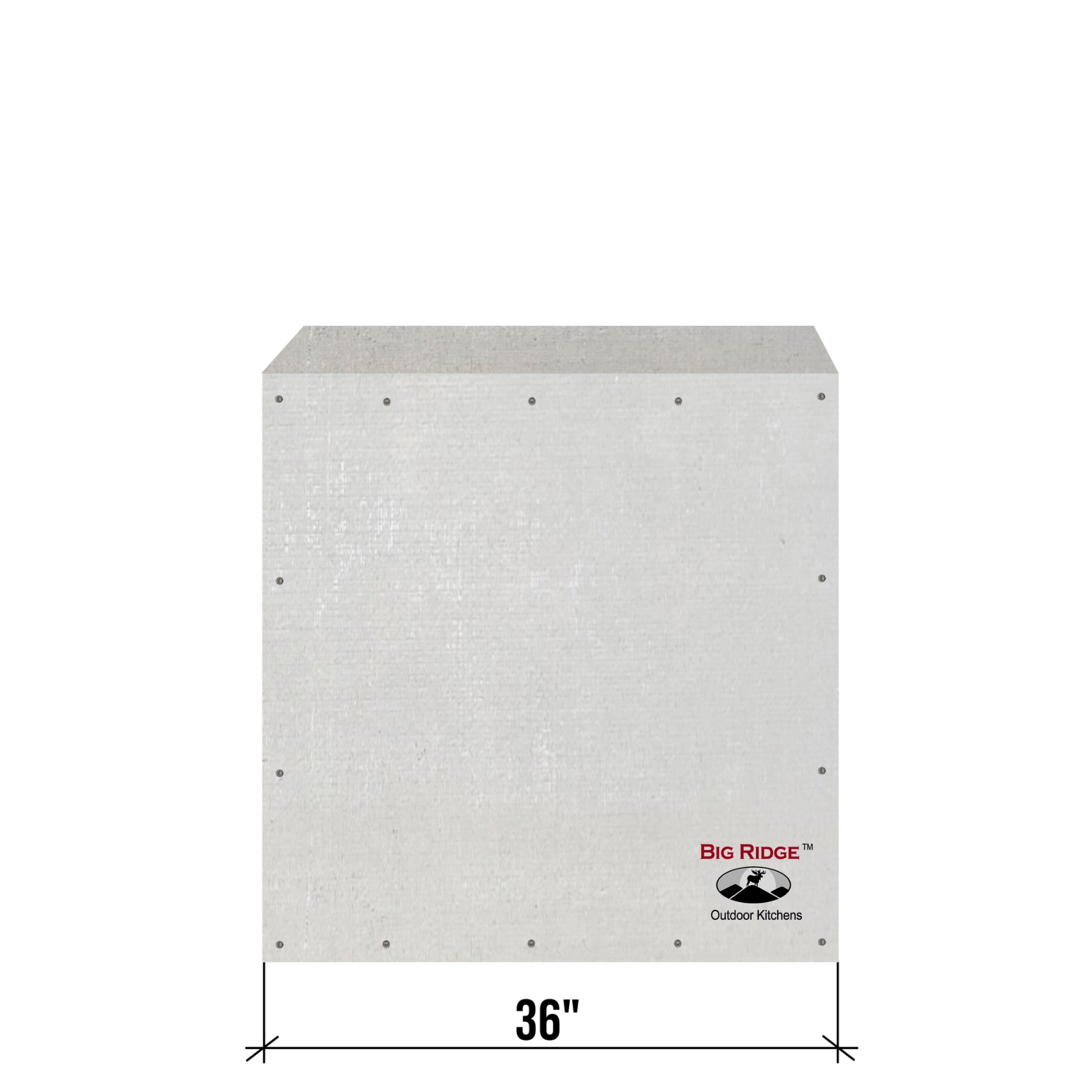 Ready To Finish 36" Open Module (No Appliances) (S3601-SS)