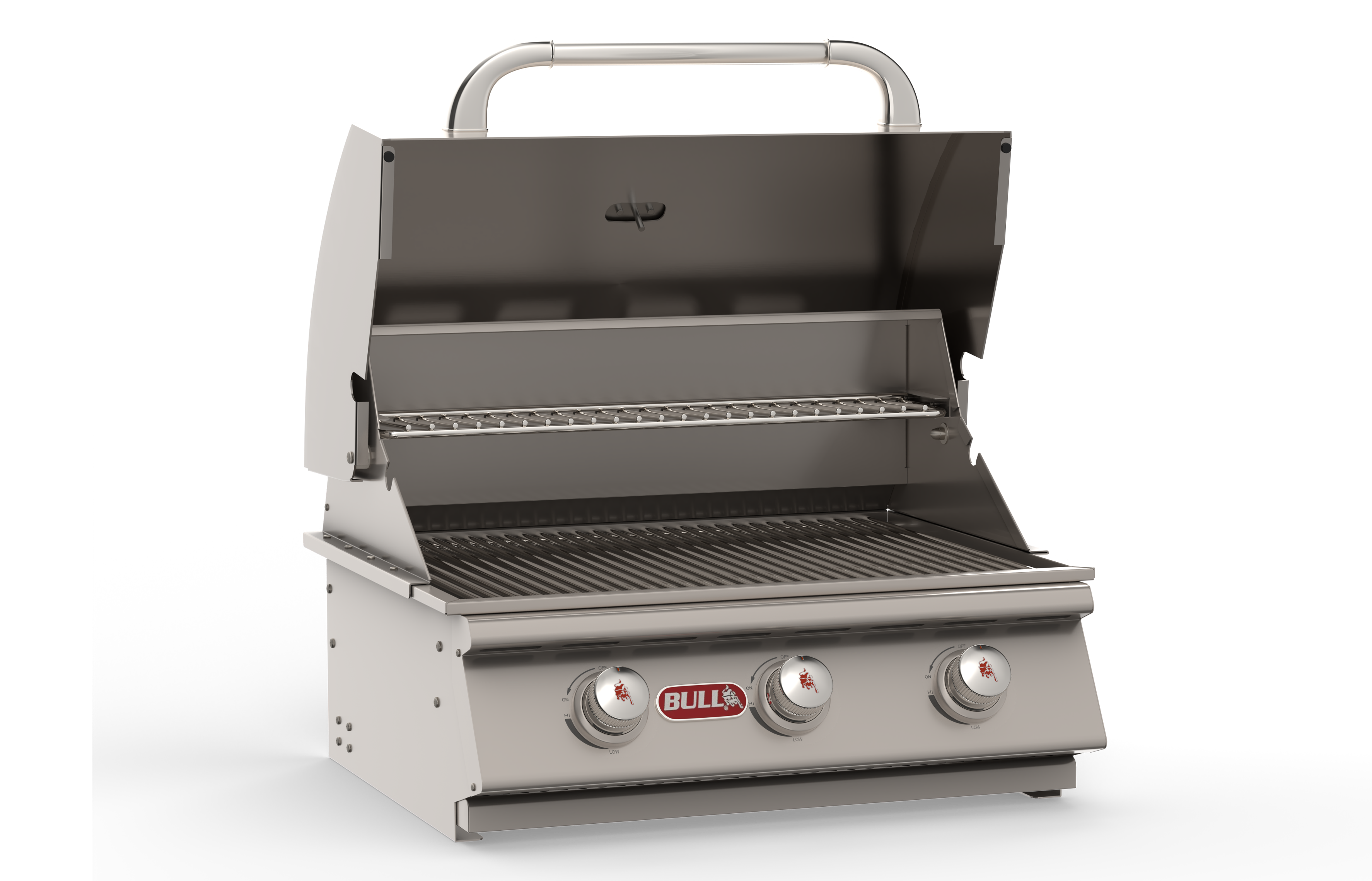 Bull Steer 30-Inch 3-Burner Built-In Natural Gas or Propane Gas Grill-69008/69009