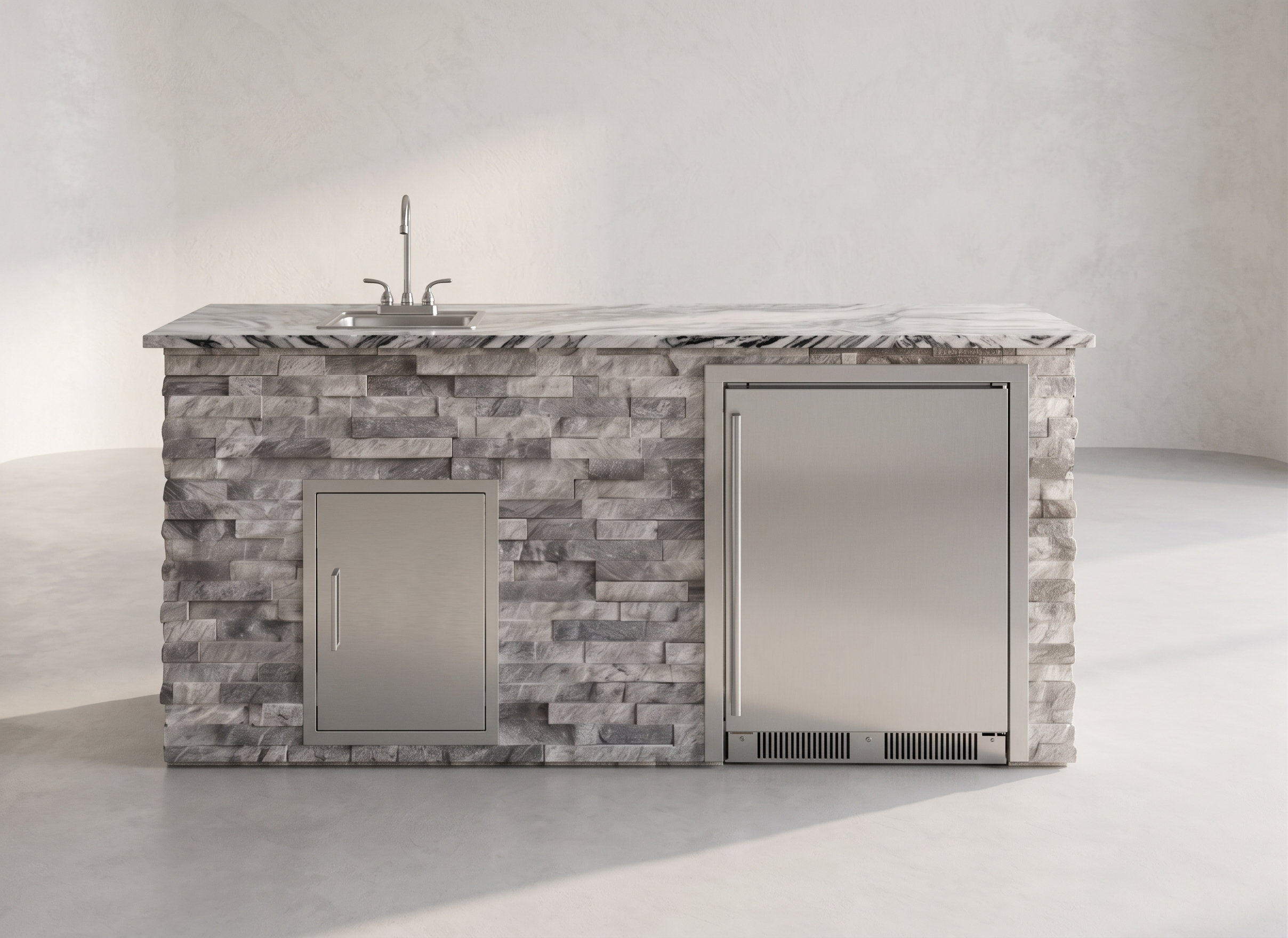 Blaze Quick Ship 72" Premium Finished Outdoor Kitchen PKG 11-BLZ-QSHIP11