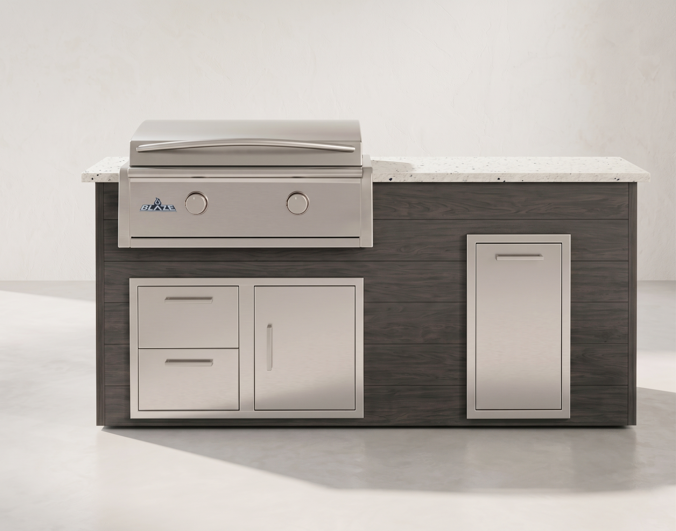 Blaze Quick Ship 72" Premium Finished Outdoor Kitchen PKG 7-BLZ-QSHIP7