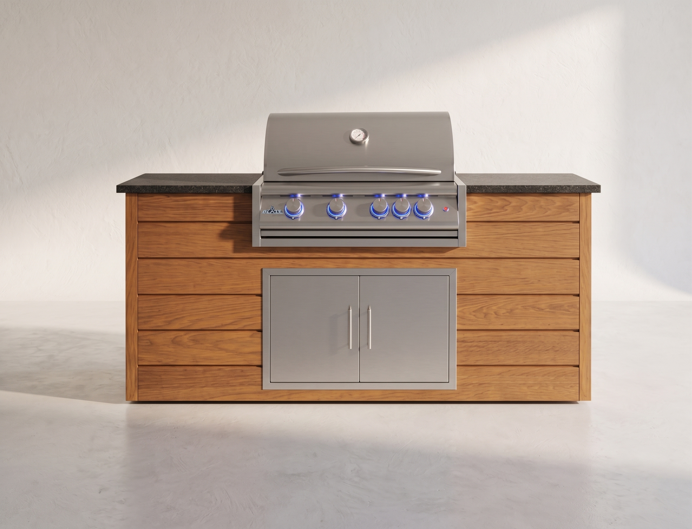 Blaze Quick Ship 72" Premium Finished Outdoor Kitchen PKG 5-BLZ-QSHIP5