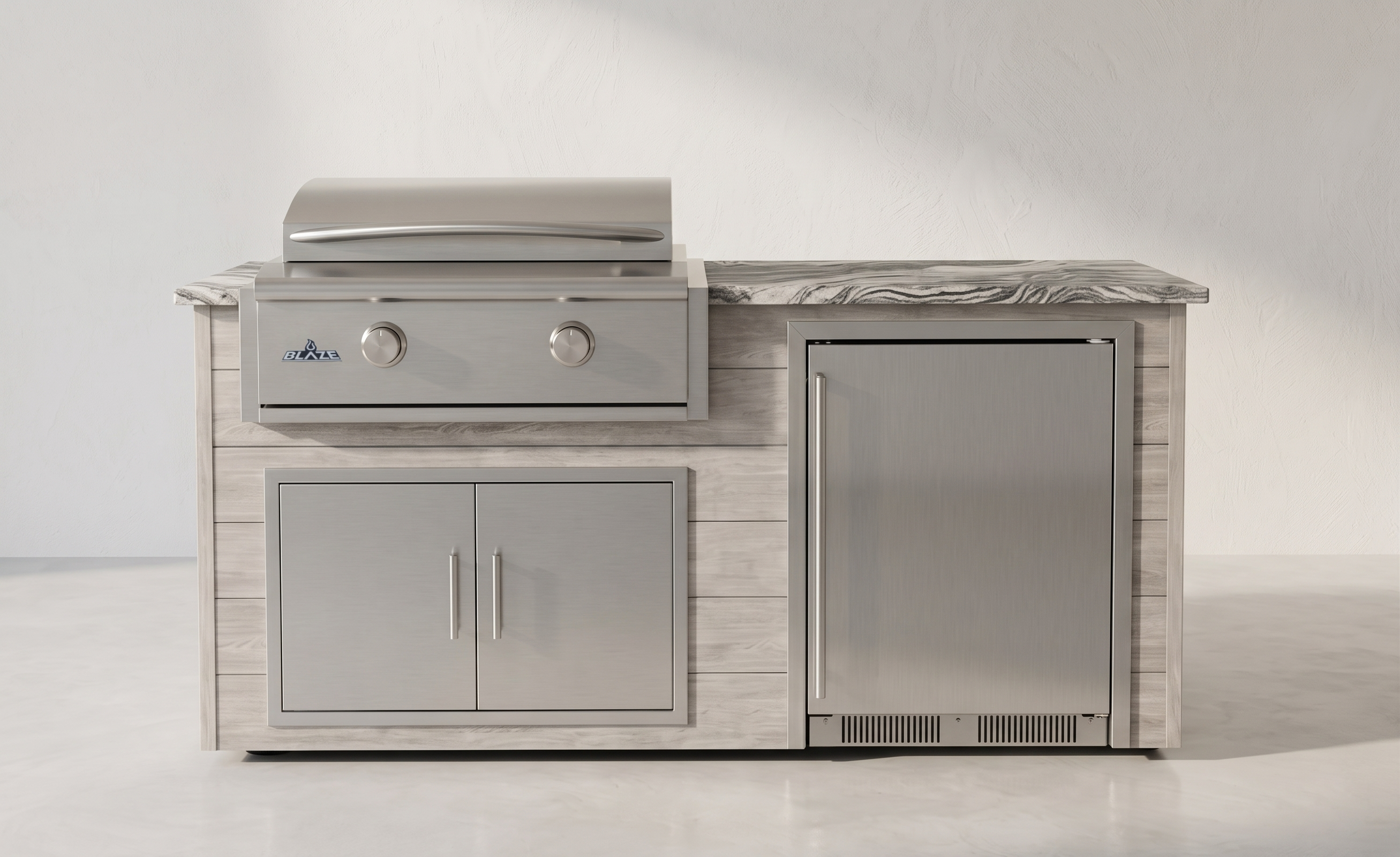 Blaze Quick Ship 72" Premium Finished Outdoor Kitchen PKG 6-BLZ-QSHIP6