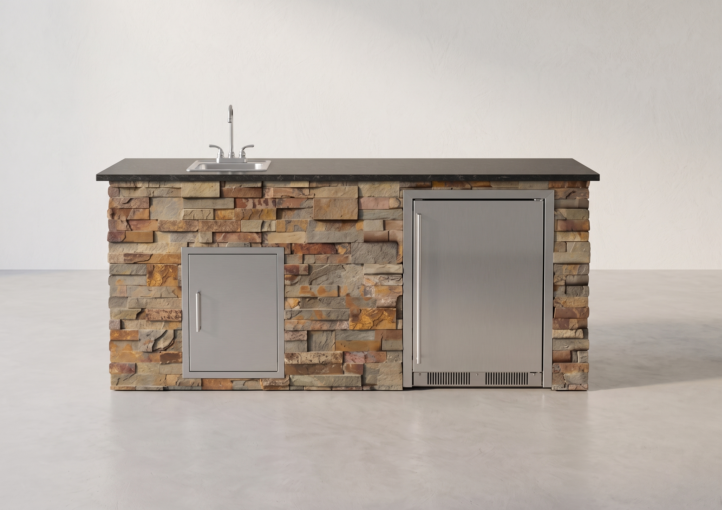 Blaze Quick Ship 72" Premium Finished Outdoor Kitchen PKG 11-BLZ-QSHIP11