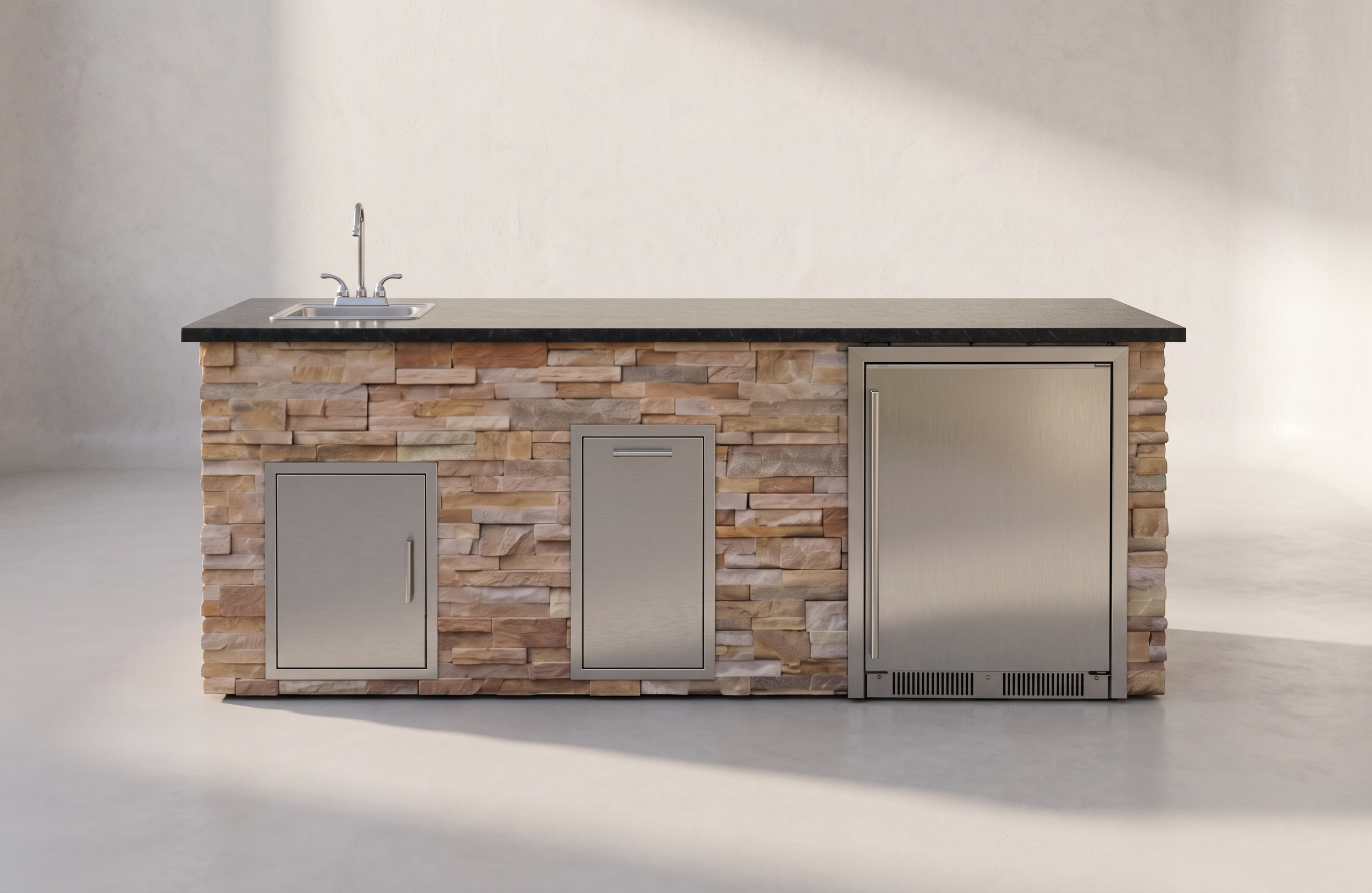 Blaze Quick Ship 96" Luxury Finished Outdoor Kitchen PKG 12-BLZ-QSHIP12