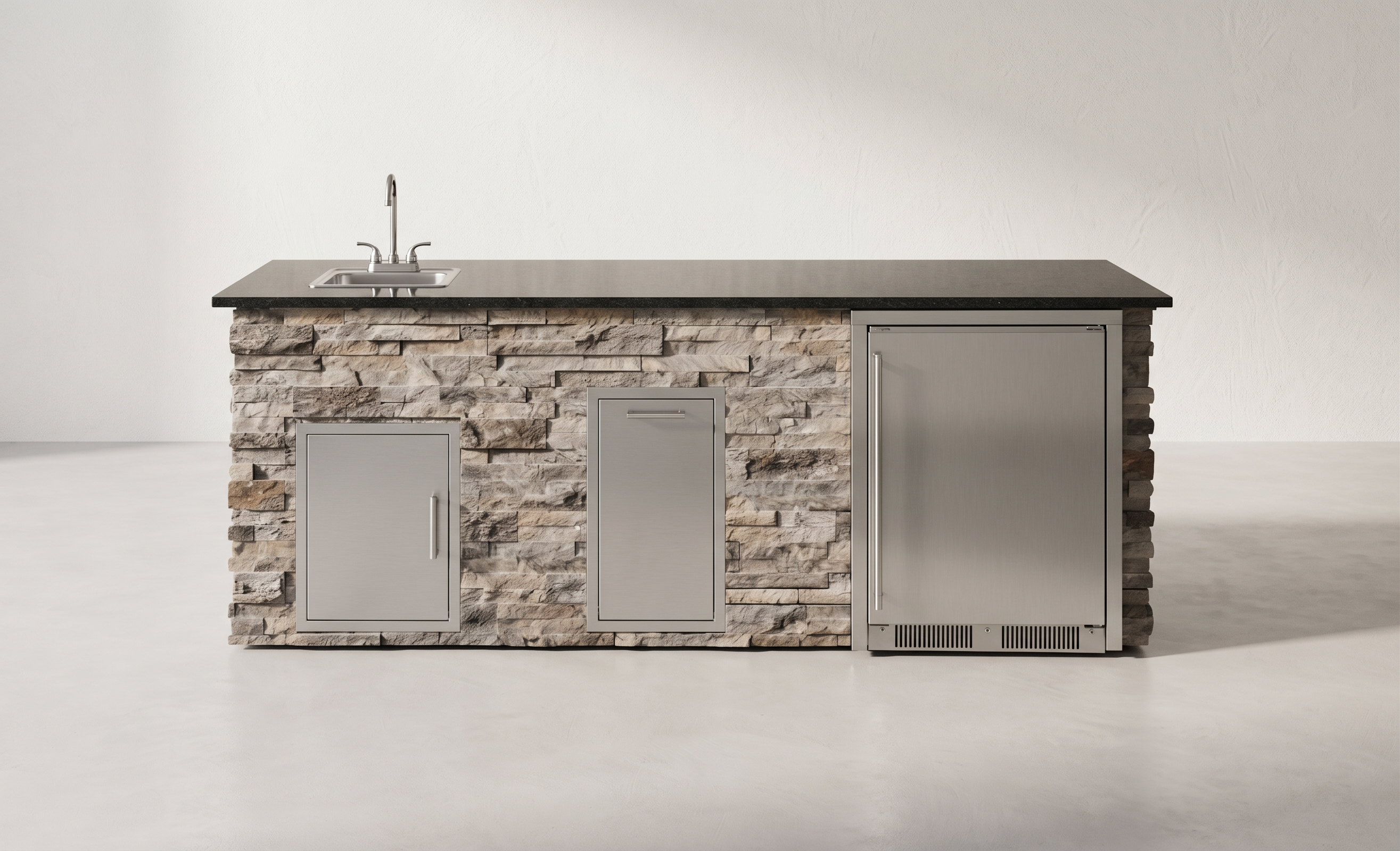 Blaze Quick Ship 96" Luxury Finished Outdoor Kitchen PKG 12-BLZ-QSHIP12