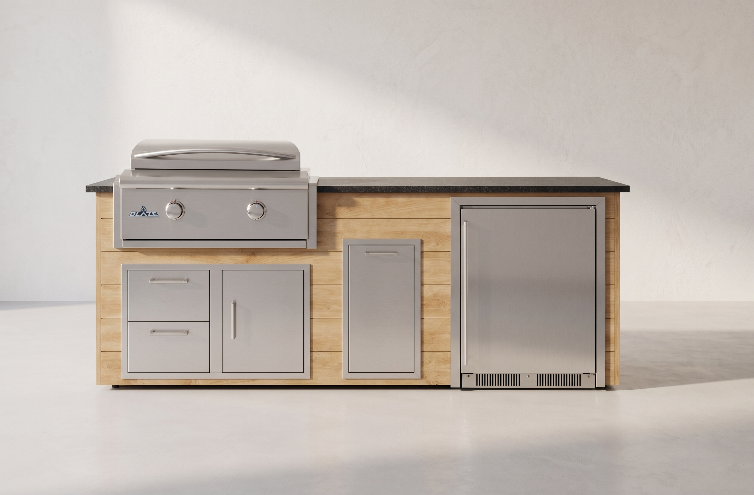 Blaze Quick Ship 96" Luxury Finished Outdoor Kitchen PKG 8-BLZ-QSHIP8