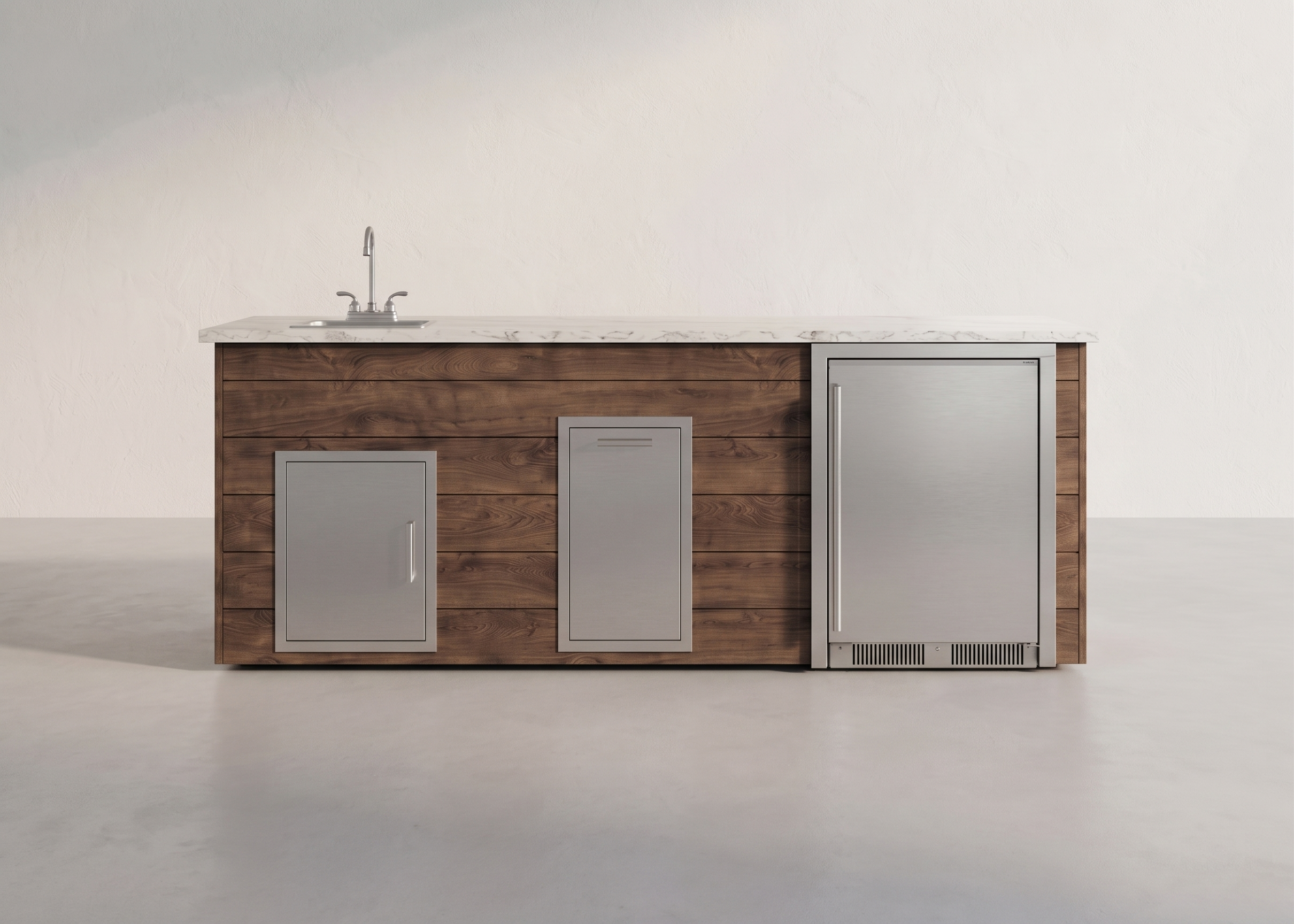 Blaze Quick Ship 96" Luxury Finished Outdoor Kitchen PKG 12-BLZ-QSHIP12